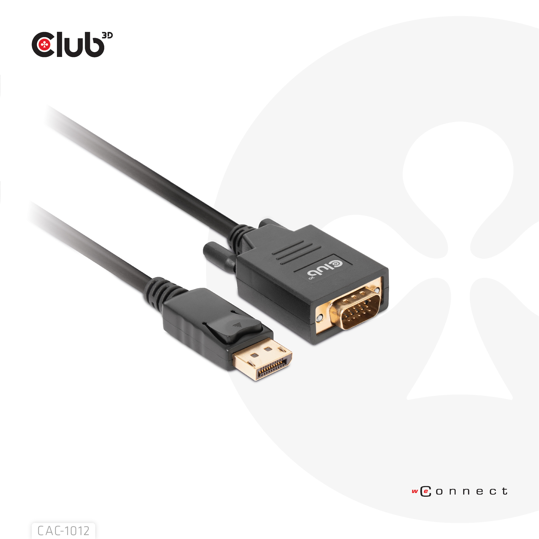 CLUB3D DisplayPort to VGA Cable M/M - Afbeelding 3