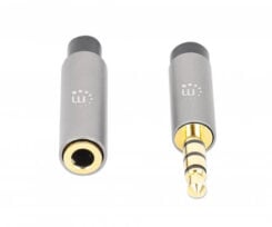 Manhattan 356022 audio kabel 1 m 3.5mm Zwart, Zilver - Afbeelding 5