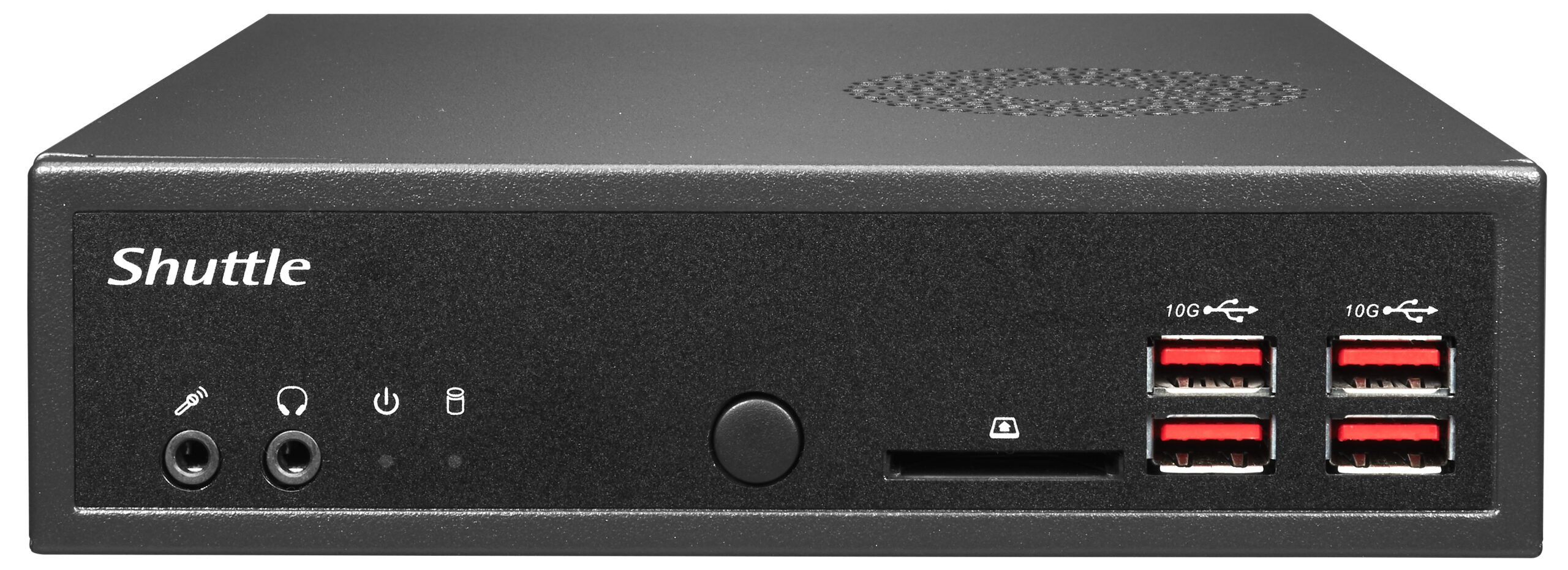 Shuttle XPC slim Barebone DH32U, Intel Pentium Gold 7505, 4x HDMI 2.0b 2x LAN, 2x COM, incl. VESA, , 24/7 permanent gebruik - Afbeelding 3