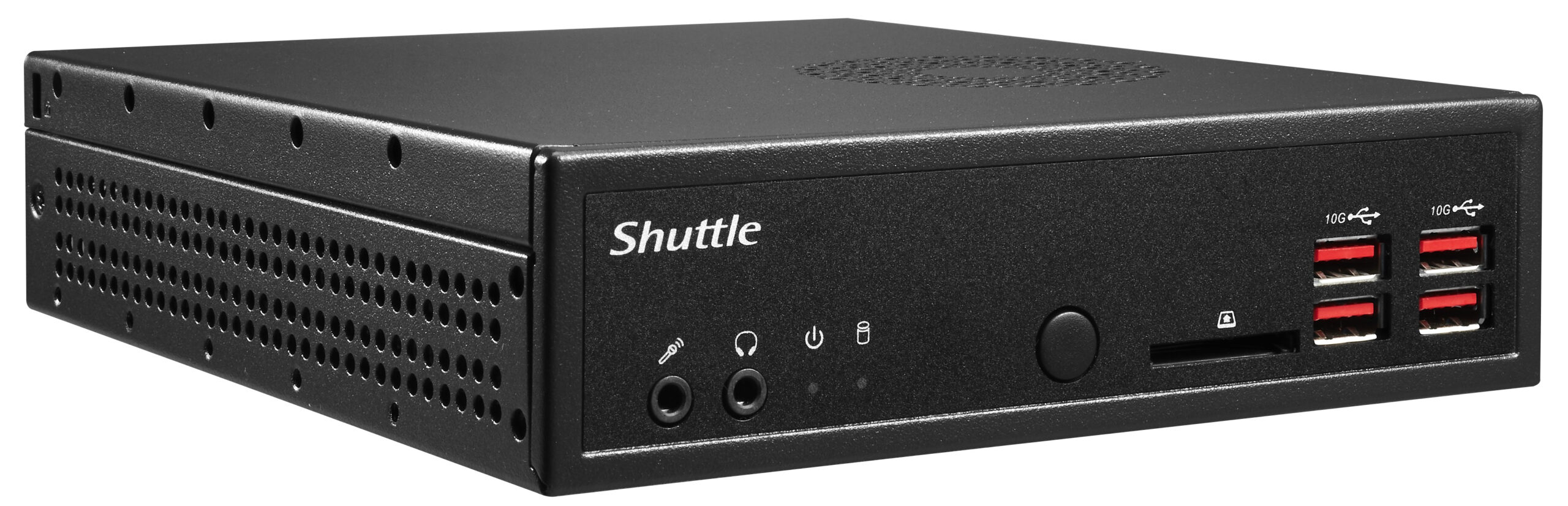 Shuttle XPC slim Barebone DH32U, Intel Pentium Gold 7505, 4x HDMI 2.0b 2x LAN, 2x COM, incl. VESA, , 24/7 permanent gebruik - Afbeelding 7