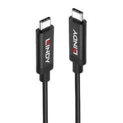 Lindy 43348 USB-kabel USB 3.2 Gen 2 (3.1 Gen 2) 3 m USB C 10 Gbit/s 60 W Zwart - Afbeelding 2