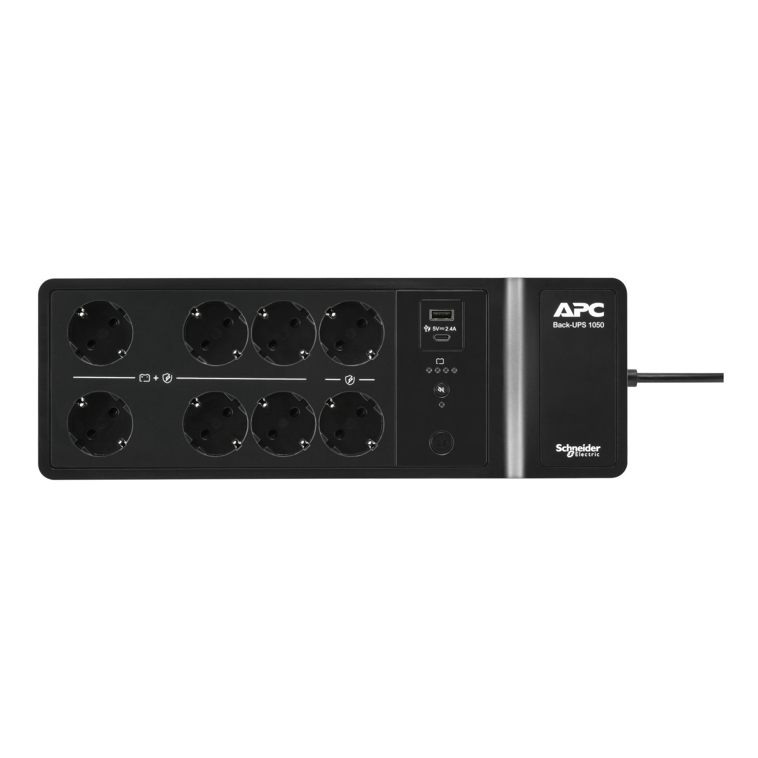 APC Back-UPS BE1050G2-GR - Noodstroomvoeding 8x stopcontact, 1050VA, 2 USB opladers, 1 USB datapoort - Afbeelding 12