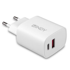 Lindy 73413 oplader voor mobiele apparatuur Universeel Wit AC Snel opladen Binnen