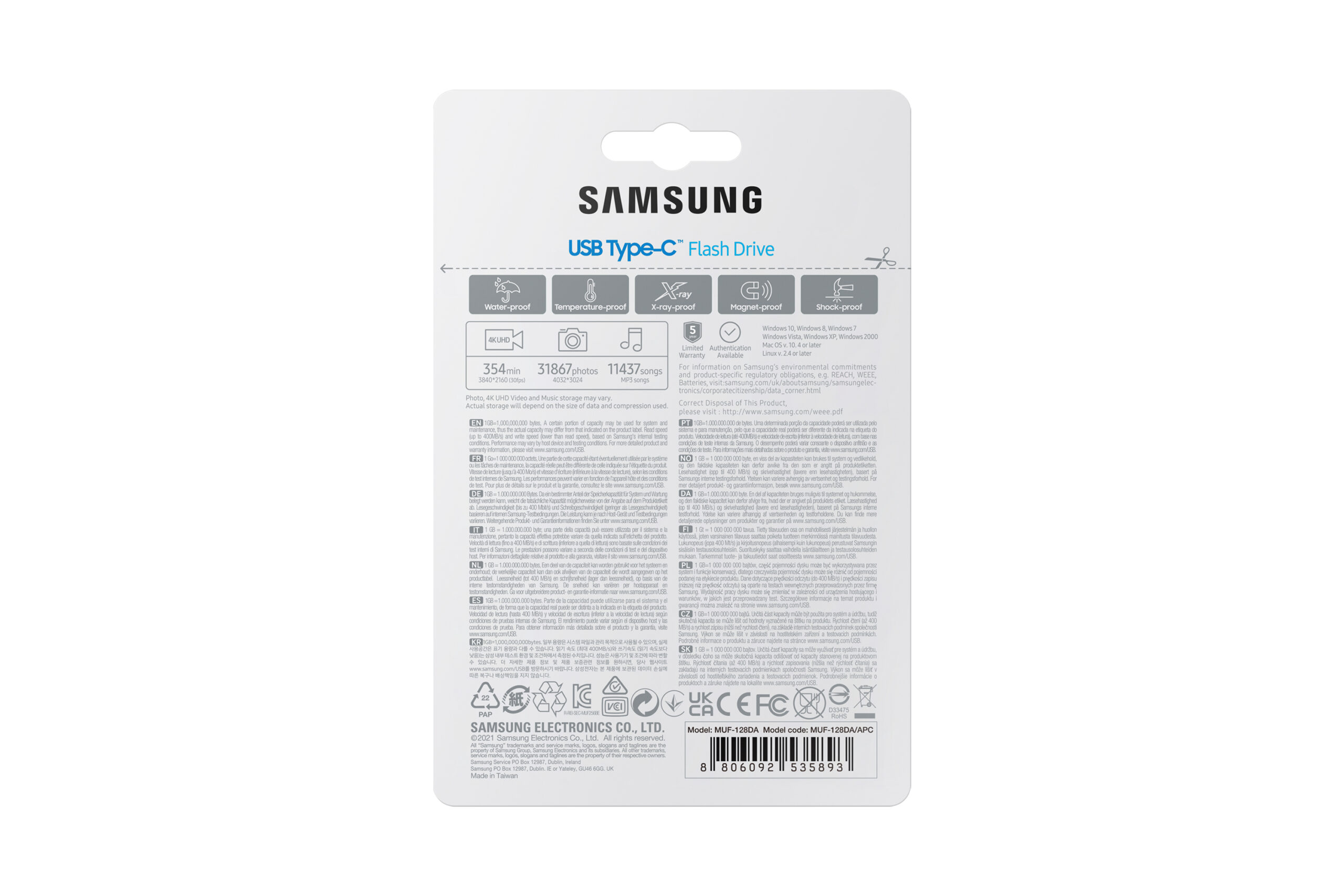 Samsung MUF-128DA USB flash drive 128 GB USB Type-C 3.2 Gen 1 (3.1 Gen 1) Blauw - Afbeelding 11