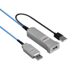 Lindy 43345 USB-kabel USB 3.2 Gen 1 (3.1 Gen 1) 30 m USB A 2 x USB A 5 Gbit/s Blauw, Zilver - Afbeelding 4