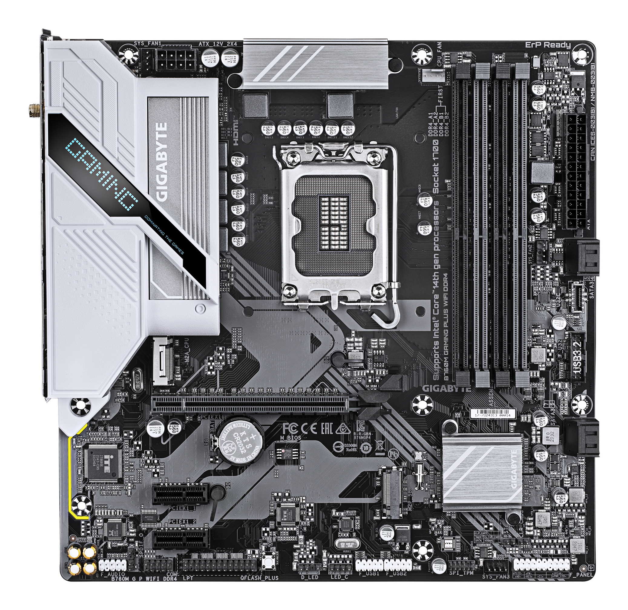 GIGABYTE B760M GAMING PLUS WIFI DDR4 Intel B760 LGA 1700 micro ATX - Afbeelding 3