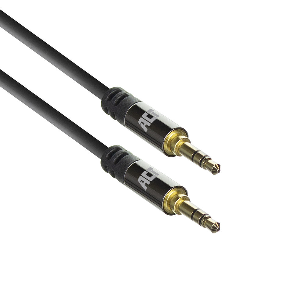 ACT 5 meter High Quality stereo audio aansluitkabel 3,5 mm jack male - male - Afbeelding 2