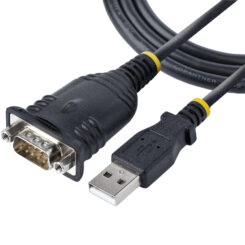 StarTech.com 1m USB Serial Converter Kabel, DB9 Male RS232 naar USB Converter, Prolific Chipset, USB naar Serieel Adapter voor PLC/Printer/Scanner/Switch, USB naar COM Poort Adapter, Windows/Mac - Afbeelding 2