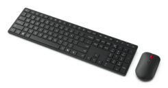 Lenovo 4X31S04843 toetsenbord Inclusief muis Kantoor RF-draadloos + Bluetooth Frans, Duits Zwart - Afbeelding 4