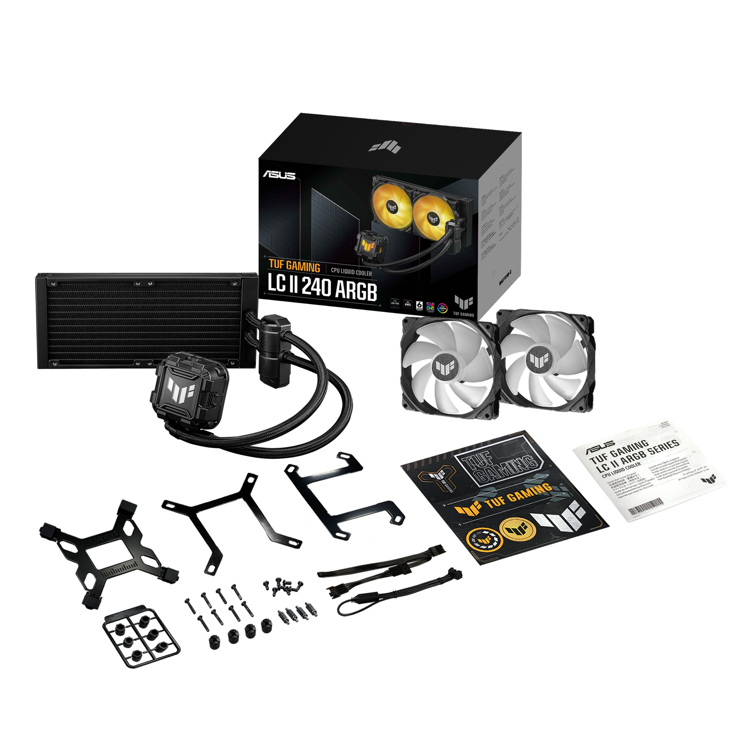 ASUS TUF GAMING LC II 240 ARGB Processor Kit voor vloeistofkoeling 12 cm Zwart - Afbeelding 7
