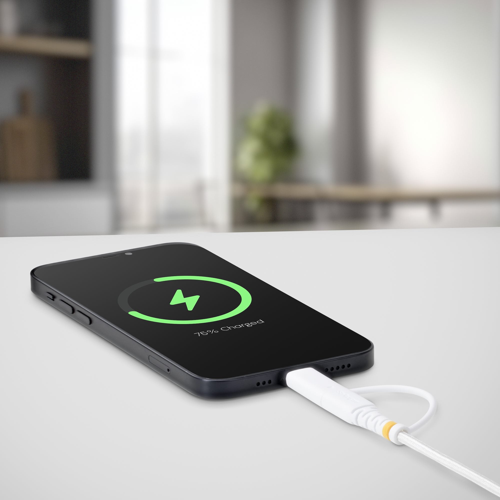 StarTech.com 2m 2-in-1 Robuuste USB-C Oplaadkabel met Lightning Adapter, 30W/60W, Apple MFi Gecertificeerd, Gevlochten USB C Laadkabel voor iPhone/iPad/Android - Afbeelding 4