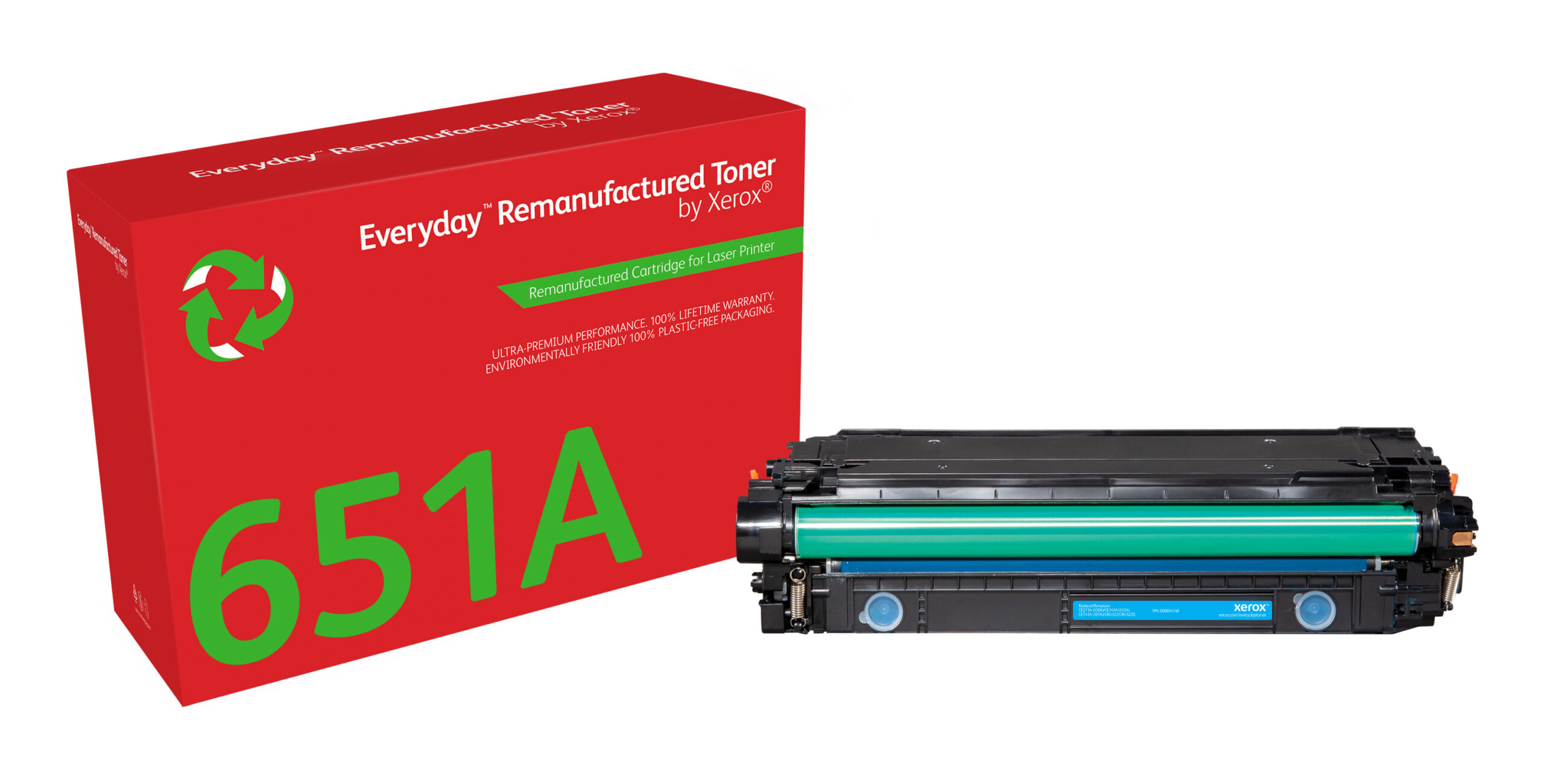 Everyday™ Cyaan Remanufactured Toner van Xerox compatible met HP 651A 650A 307A (CE341A/CE271A/CE741A), Standaard capaciteit - Afbeelding 2