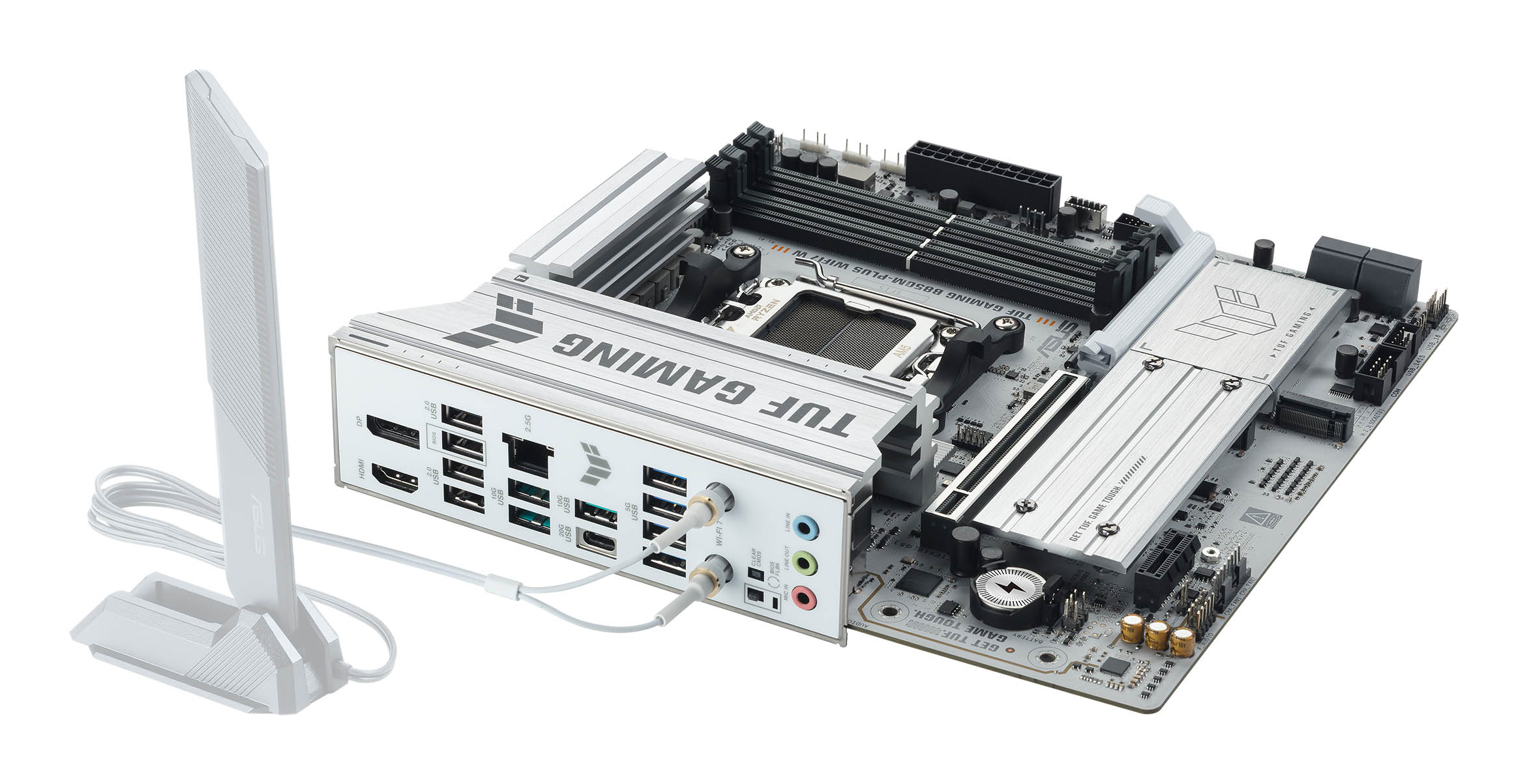 ASUS TUF GAMING B850M-PLUS WIFI7 W AMD B850 Socket AM5 micro ATX - Afbeelding 7
