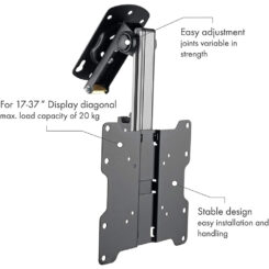 Techly ICA-CPLB 222 tv-bevestiging 94 cm (37") Zwart, Zilver - Afbeelding 8