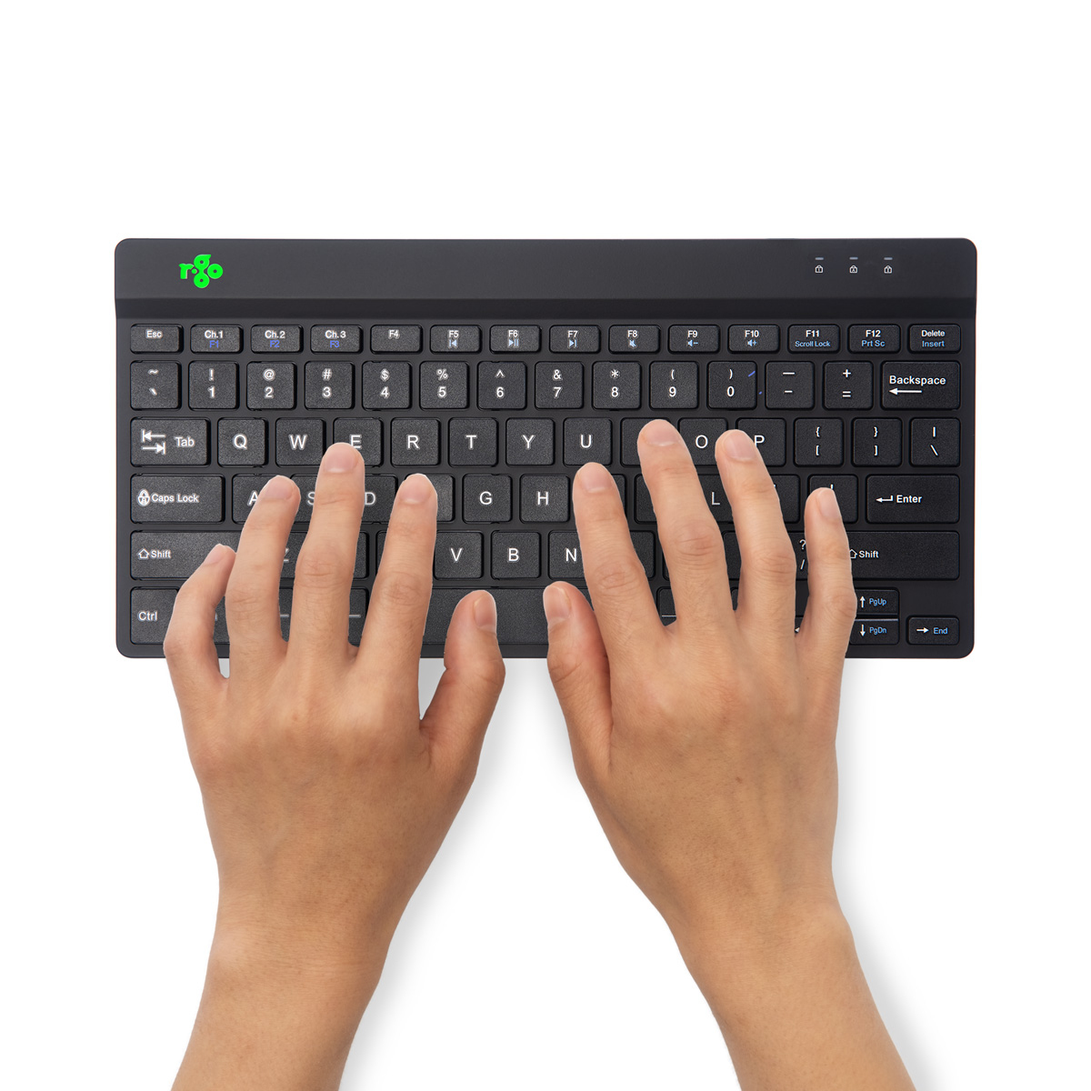 R-Go Tools Ergonomisch toetsenbord R-Go Compact Break, compact toetsenbord met pauzesoftware, QWERTY (US), Bluetooth, zwart - Afbeelding 5