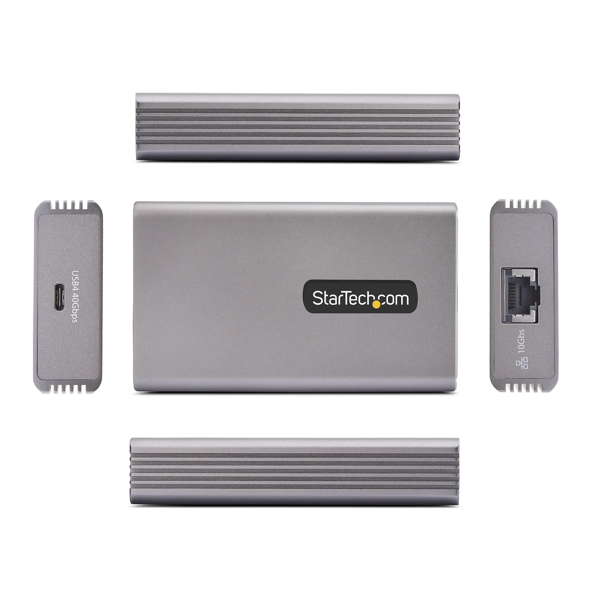StarTech.com USB4 naar Ethernet Adapter, 10GbE, Multi-Gigabit, Thunderbolt Compatibel, 10GBASE-T/5G/2.5G NIC, 10G LAN Adapter, 0,5m USB4 Kabel, Win/Mac, TAA - Afbeelding 4