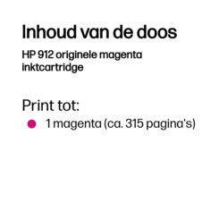 HP 912 originele magenta inktcartridge - Afbeelding 3