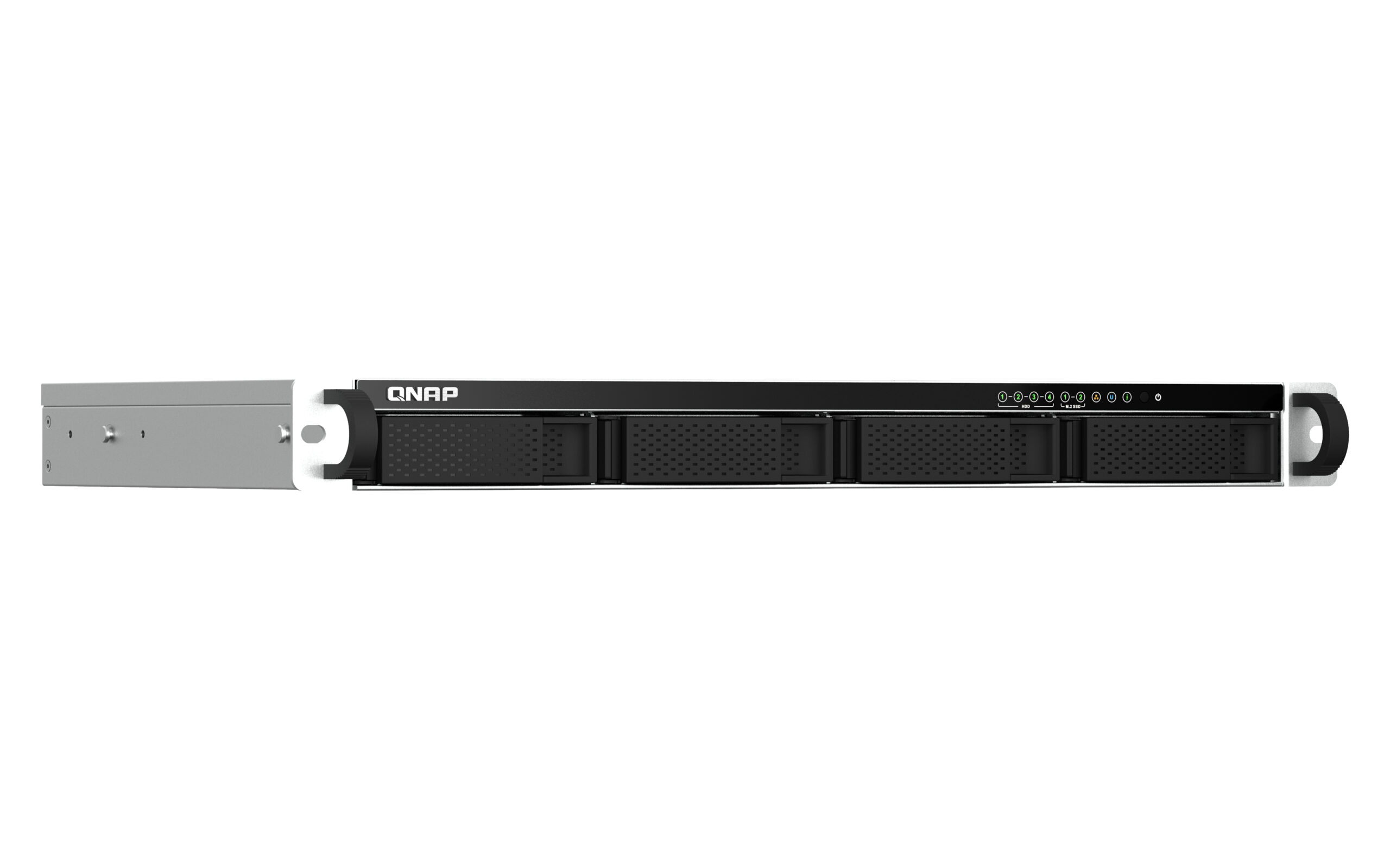 QNAP TS-464eU NAS Rack (1U) Intel® Celeron® N5095 8 GB DDR4 0 TB QNAP Turbo System Aluminium, Zwart - Afbeelding 4