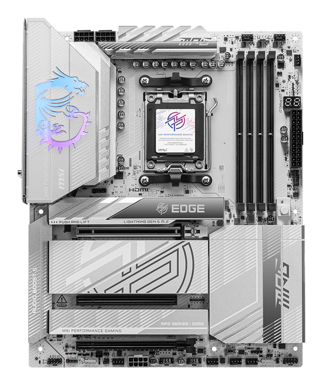 MSI MPG X870E EDGE TI WIFI moederbord AMD X870E Socket AM5 ATX - Afbeelding 3