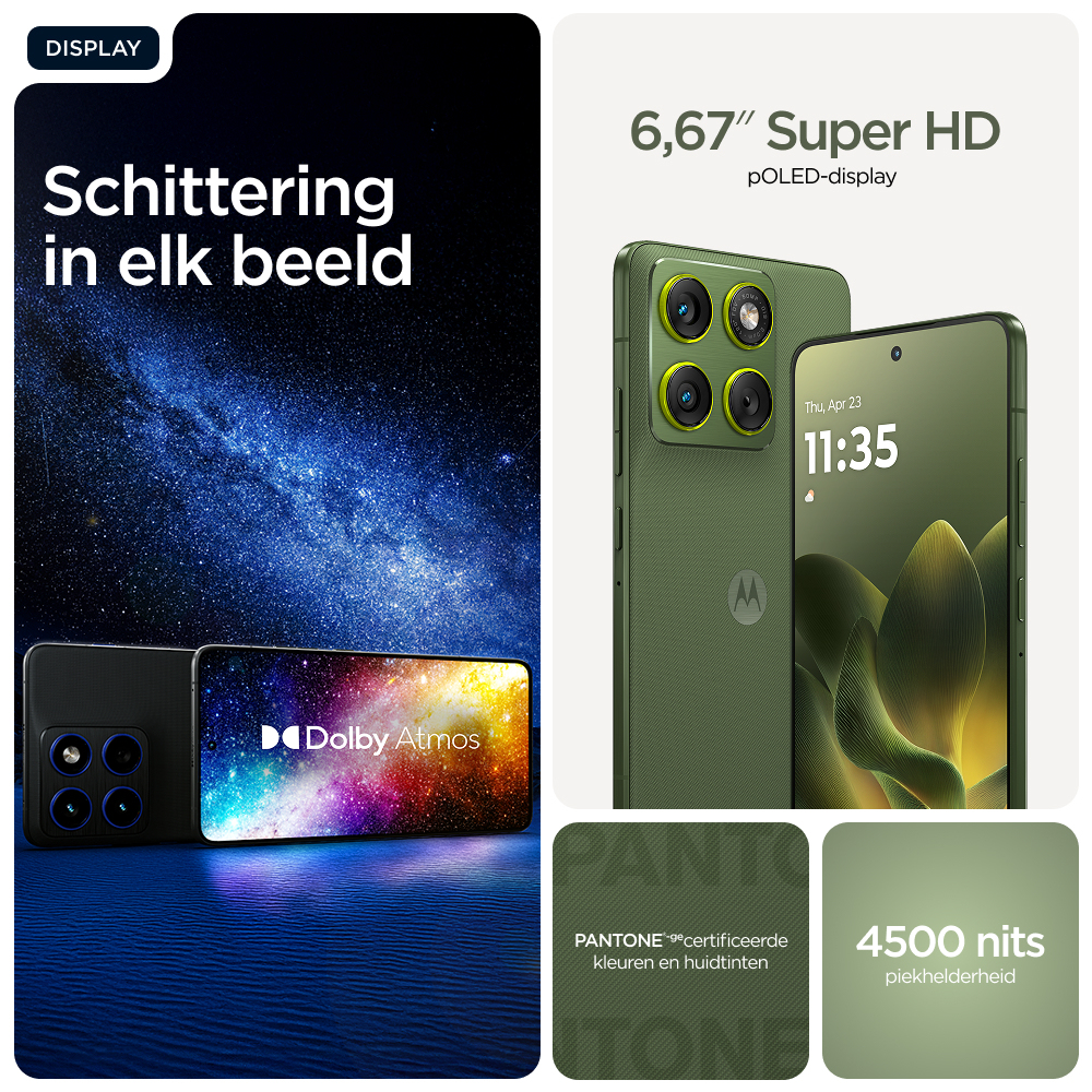 Motorola edge 70 17 cm (6.7") Dual SIM Android 16.0 5G USB Type-C 12 GB 512 GB 4800 mAh Groen - Afbeelding 18
