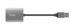 Trust Dalyx Snelle USB‑kaartlezer – geheugenkaartlezer – USB 3.2‑kaartlezer – Aluminium behuizing – Zilver - Afbeelding 6