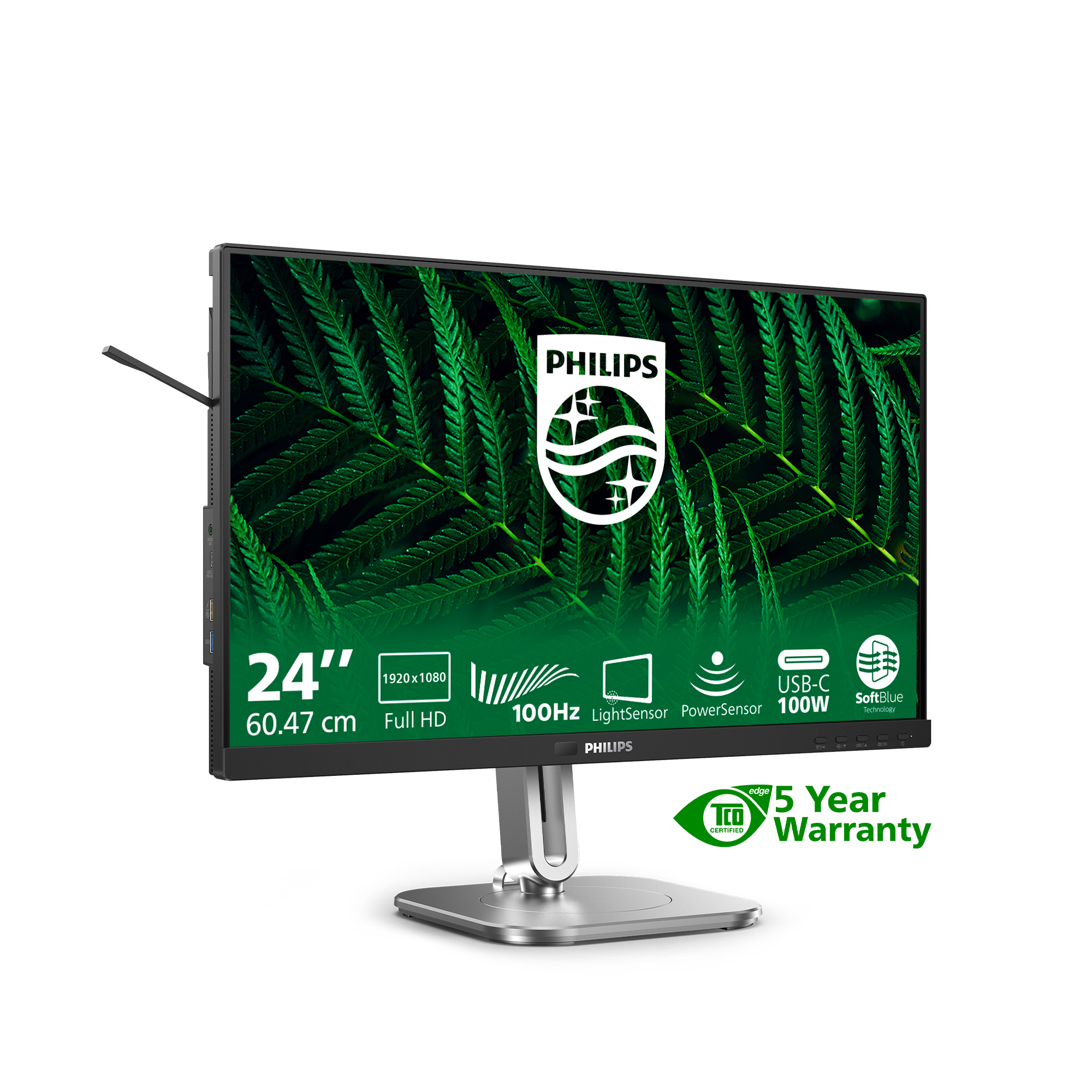 Philips 5000 series 24B2G5301/00 computer monitor 60,5 cm (23.8") 1920 x 1080 Pixels Full HD LCD Zwart - Afbeelding 5