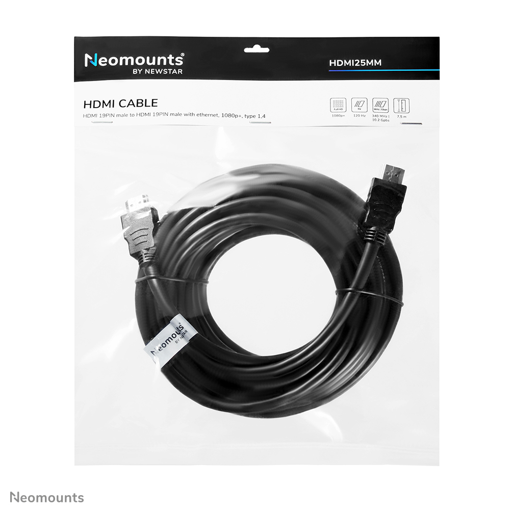 Neomounts HDMI25MM HDMI kabel - 7.5 meter - Afbeelding 5
