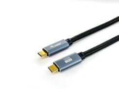 Equip 128357 USB 3.2 Gen 2 C naar C-kabel, M/M, 2,0 m, PD100W , 4K/60Hz, 10Gbps, Zwart - Afbeelding 3