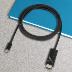 Techly IADAP-USBC-HDMI5TY video kabel adapter 5 m USB Type-C HDMI Type A (Standaard) Zwart - Afbeelding 3