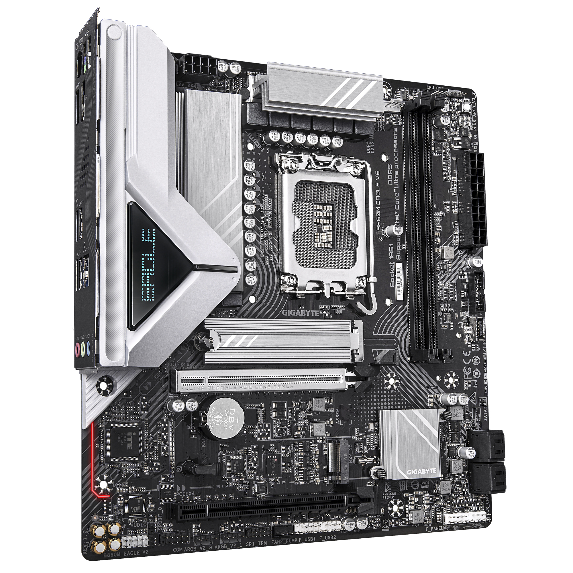 GIGABYTE B860M EAGLE V2 moederbord Intel B860 LGA 1851 (Socket V1) micro ATX - Afbeelding 4