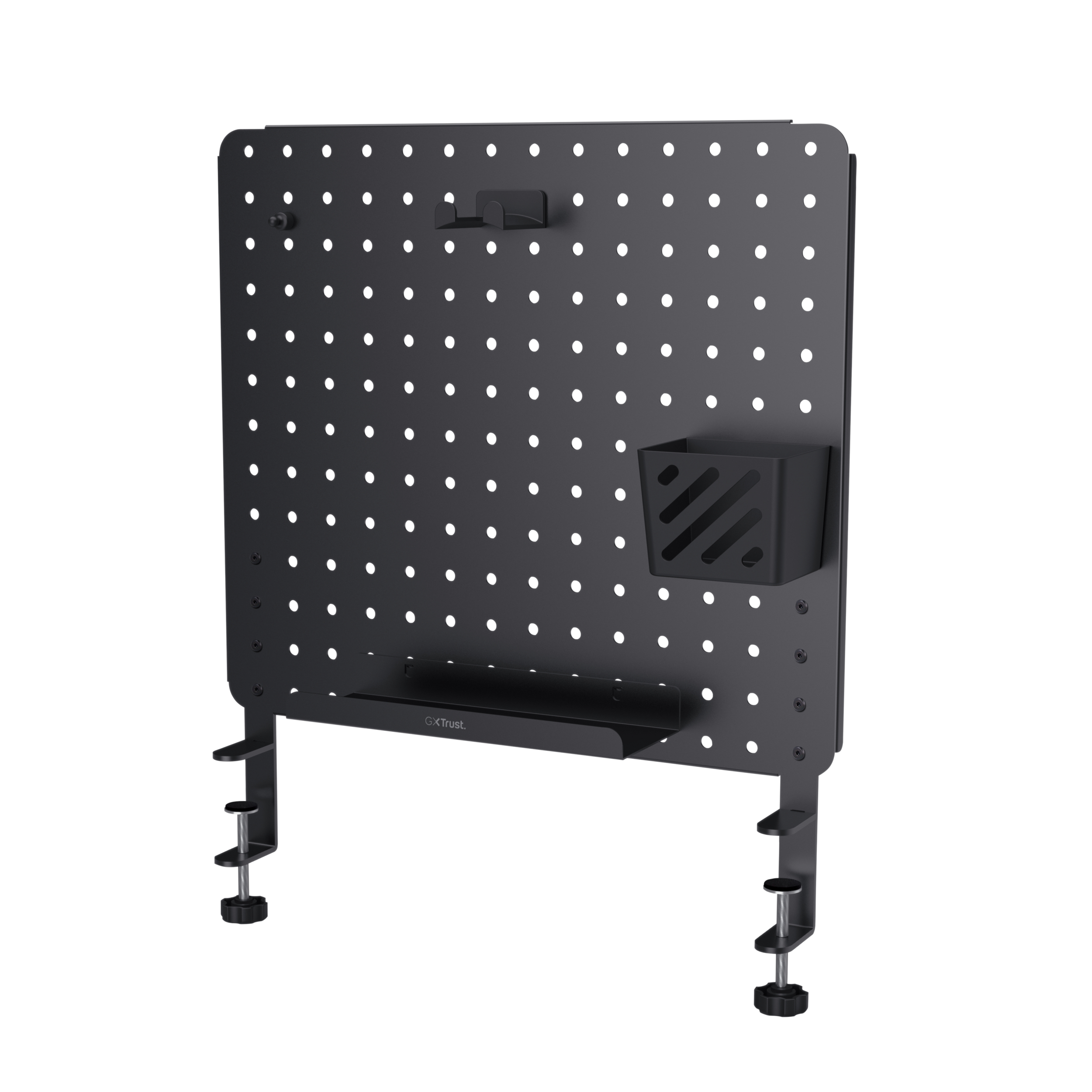 Trust GXT 724 Vesto Bureau Accessoire Set - Bureau-organizer set – Met pegboard en accessoires – Gaming setup accessoire – Zwart - Afbeelding 3