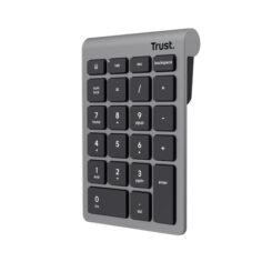 Trust Xalas Draadloos Numeriek Toetsenblok – Draadloze numpad – Laptop numeriek toetsenbord – 2.4GHz USB-microreceiver – Zilver - Afbeelding 2