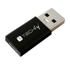 Techly IADAP USB3-AFT tussenstuk voor kabels USB A USB C Zwart - Afbeelding 7