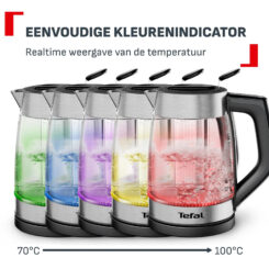 Tefal Element BJ760D 1,7 L waterkoker met temperatuurregeling - Afbeelding 6