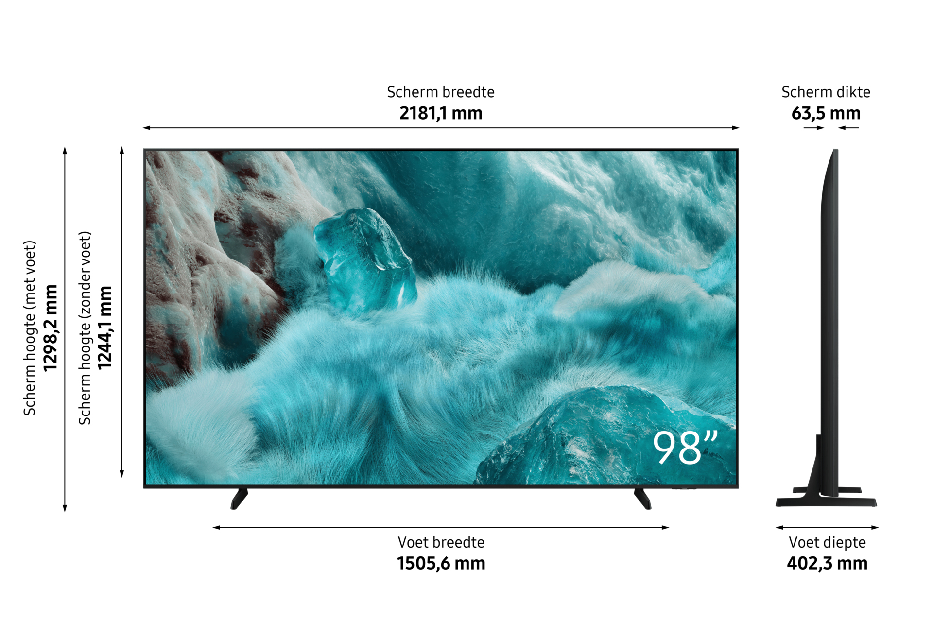 Samsung Q7F 98" QLED 4K Vision AI Smart TV Q7FA (2025) - Afbeelding 8