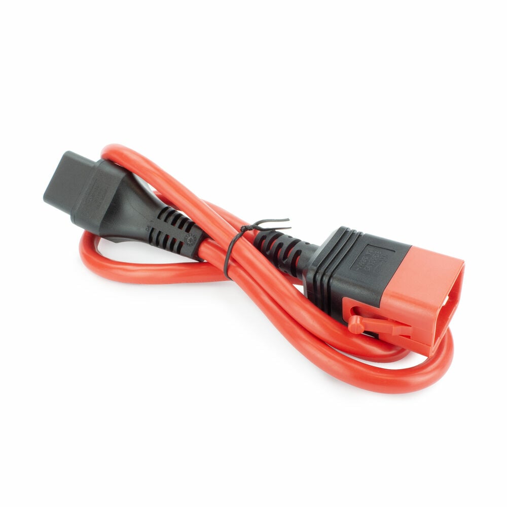 ACT Netsnoer C19 IEC Lock - C20 IEC Lock Dual Locking rood 3 m, PC3641 - Afbeelding 3