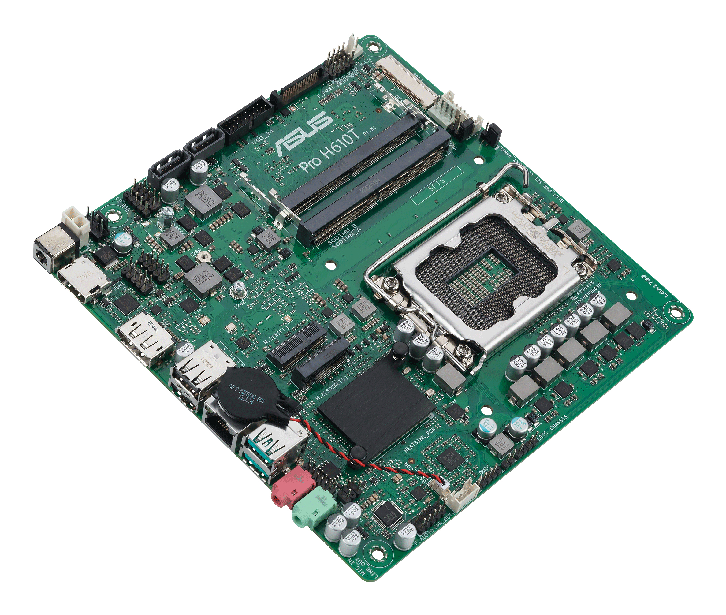 ASUS PRO H610T-CSM Intel H610 LGA 1700 Thin Mini ITX - Afbeelding 6