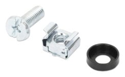 Intellinet Kooimoerset 100 stuks, M6 moeren/bouten/ringen, voor netwerkkasten en serverracks, kunststof box, levenslange garantie - Afbeelding 2