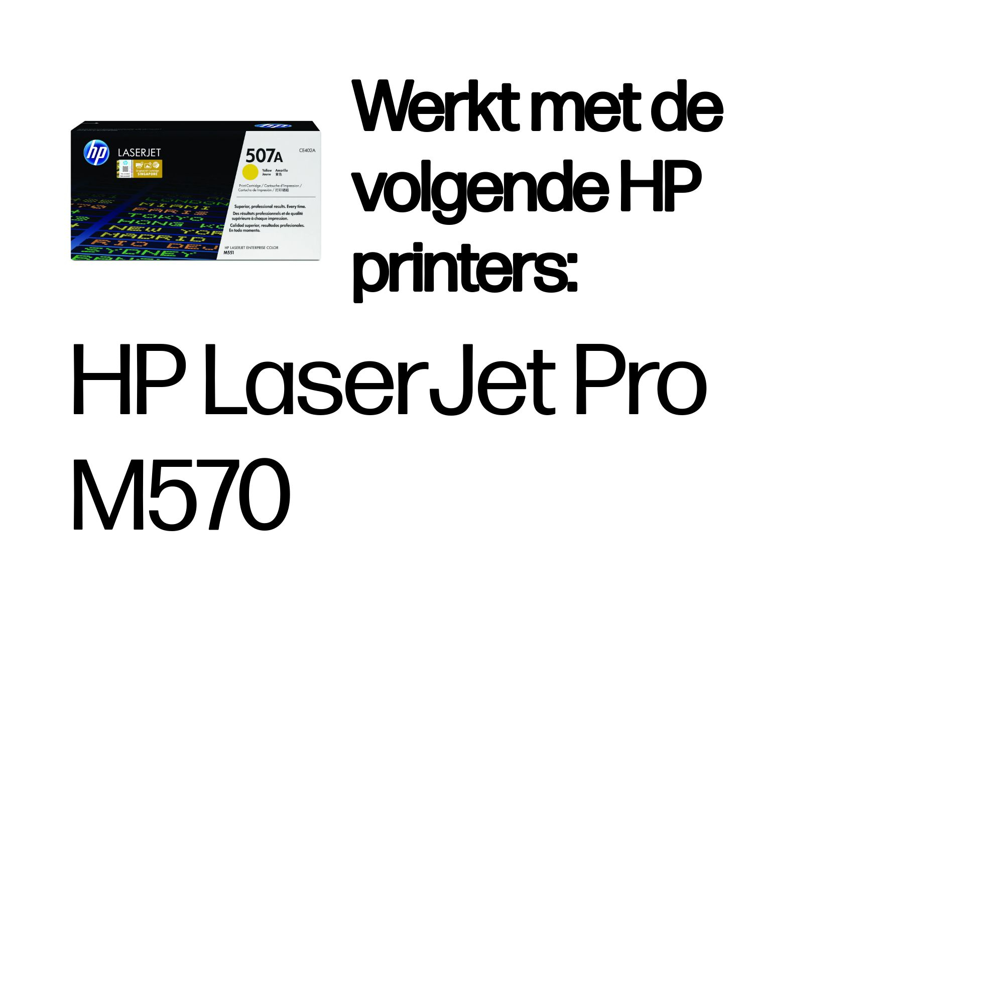 HP 507A originele gele LaserJet tonercartridge - Afbeelding 3