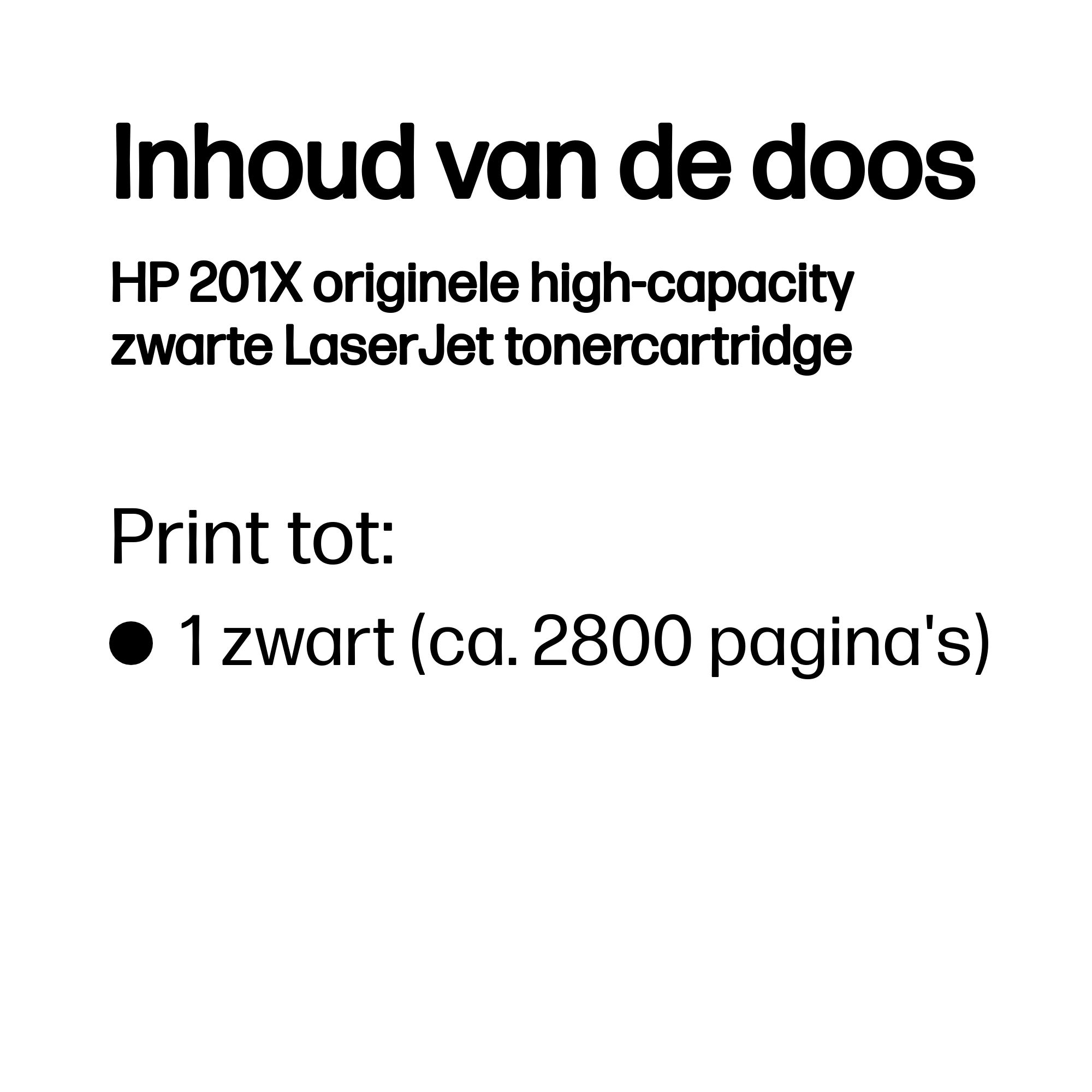 HP 201X originele high-capacity zwarte LaserJet tonercartridge - Afbeelding 4