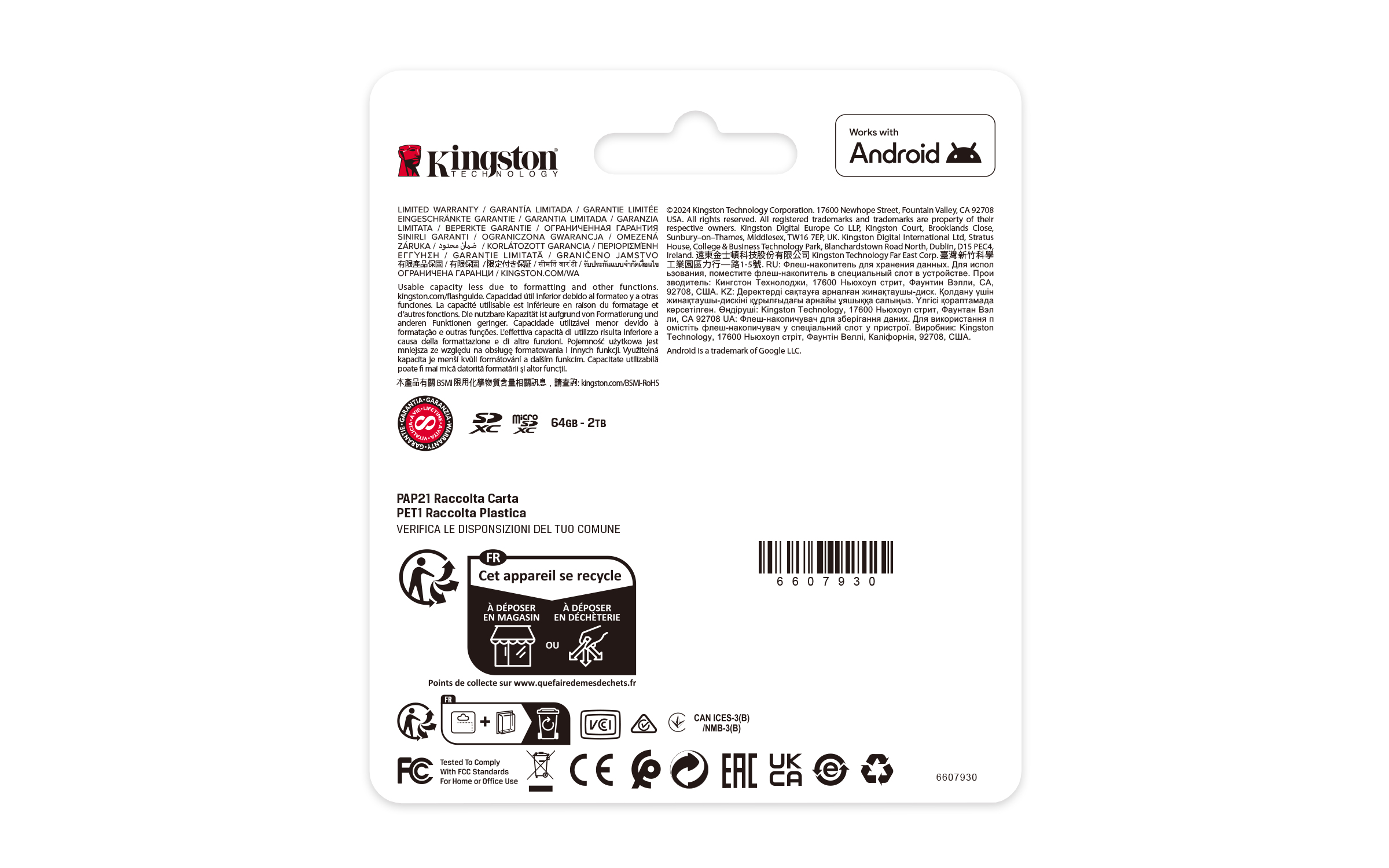 Kingston Technology 64GB micSDXC Canvas Select Plus Gen3 100R A1 enkel pakket zonder ADP - Afbeelding 5