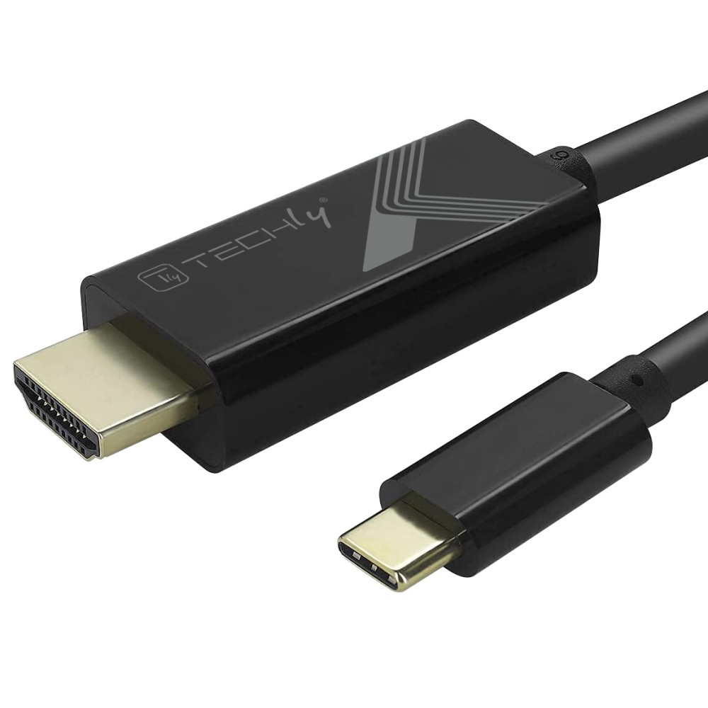 Techly IADAP USBC-HDMI2TY USB grafische adapter 3840 x 2160 Pixels Zwart
