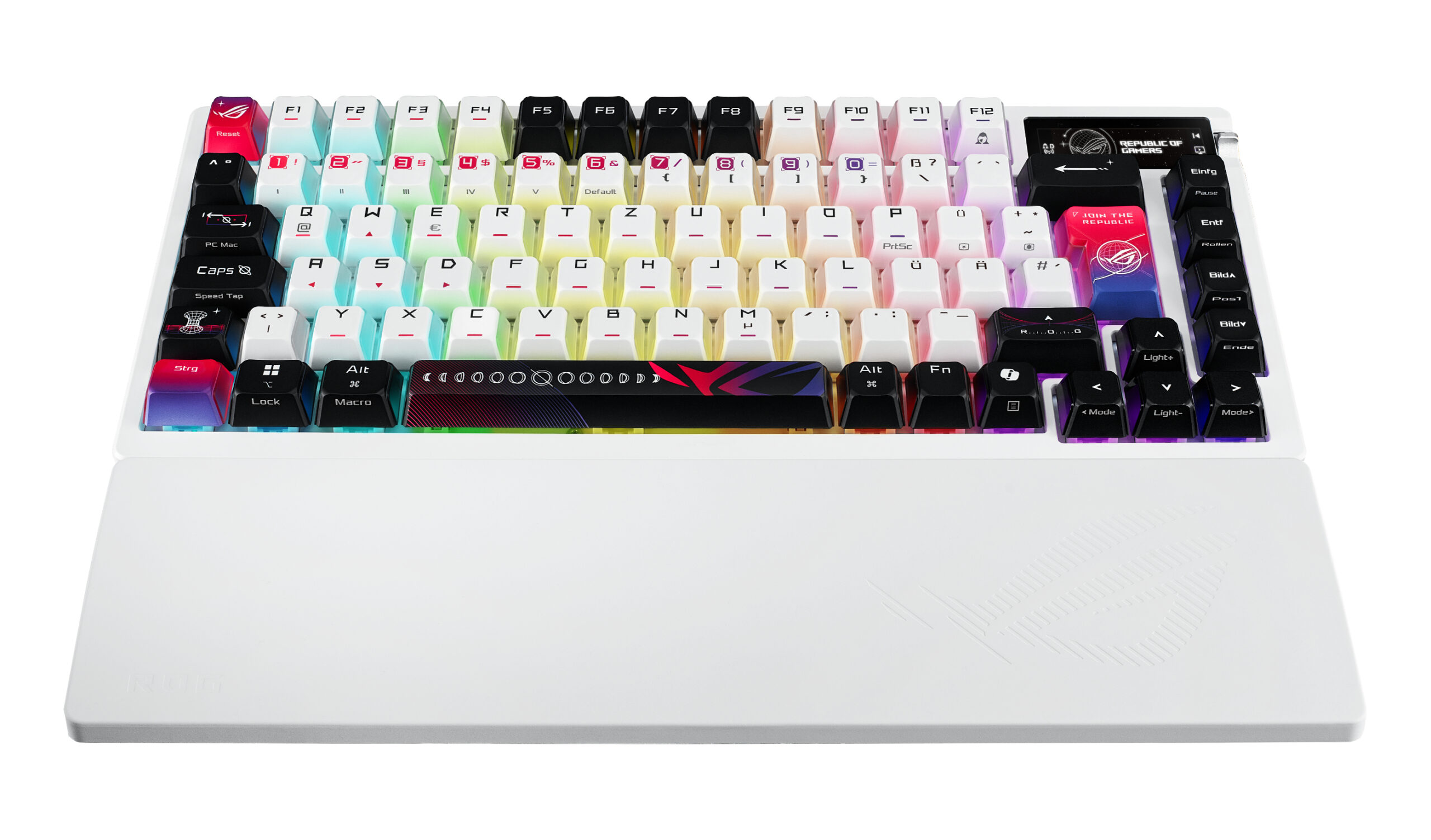 ASUS ROG Azoth X toetsenbord Gamen USB + RF Wireless + Bluetooth QWERTZ Wit - Afbeelding 5