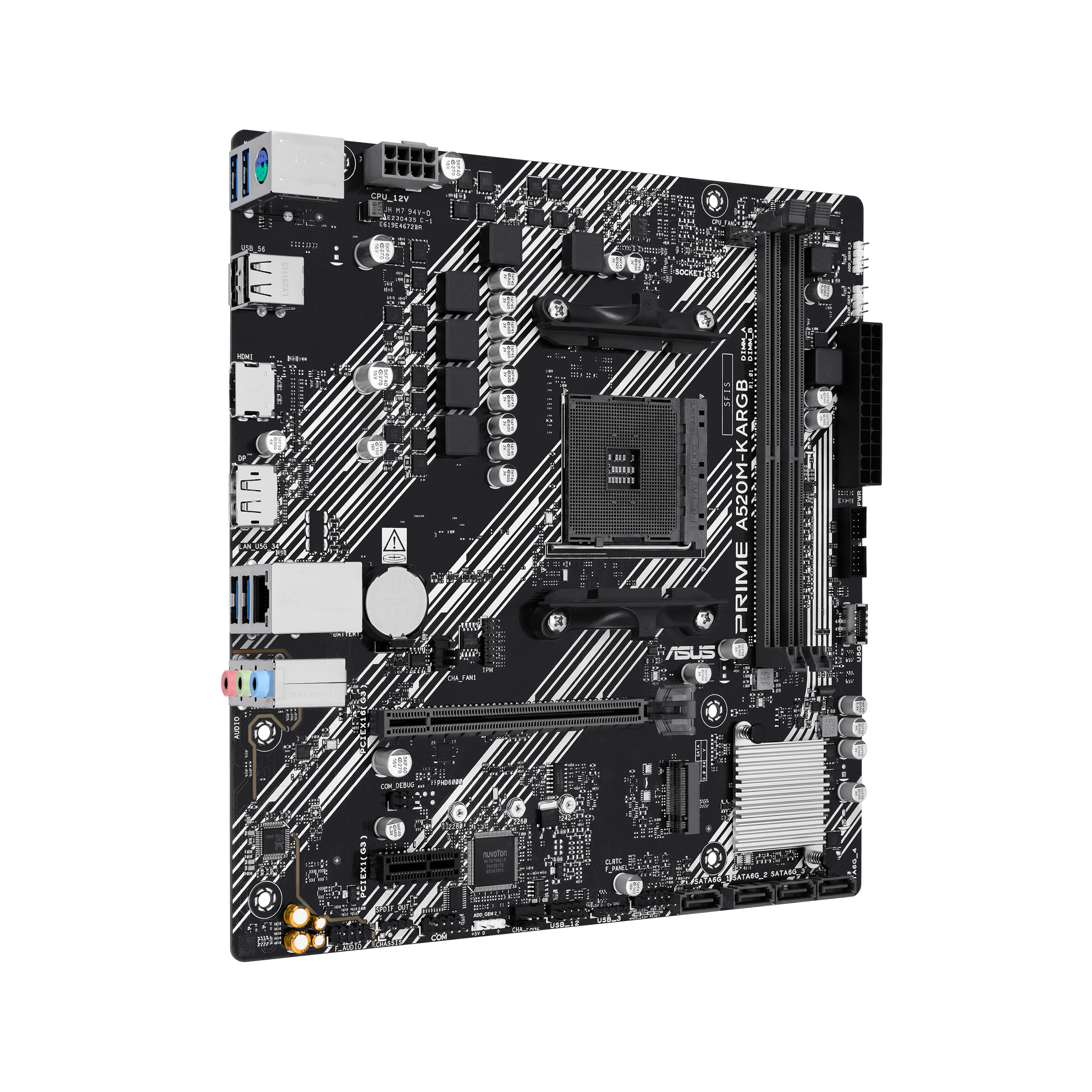 ASUS PRIME A520M-K ARGB AMD A520 Socket AM4 micro ATX - Afbeelding 3