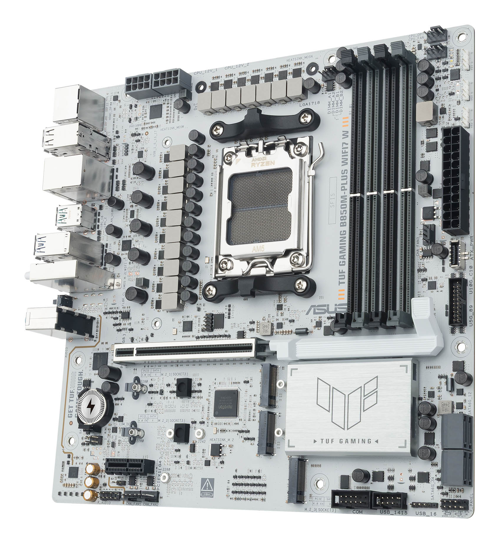ASUS TUF GAMING B850M-PLUS WIFI7 W AMD B850 Socket AM5 micro ATX - Afbeelding 9