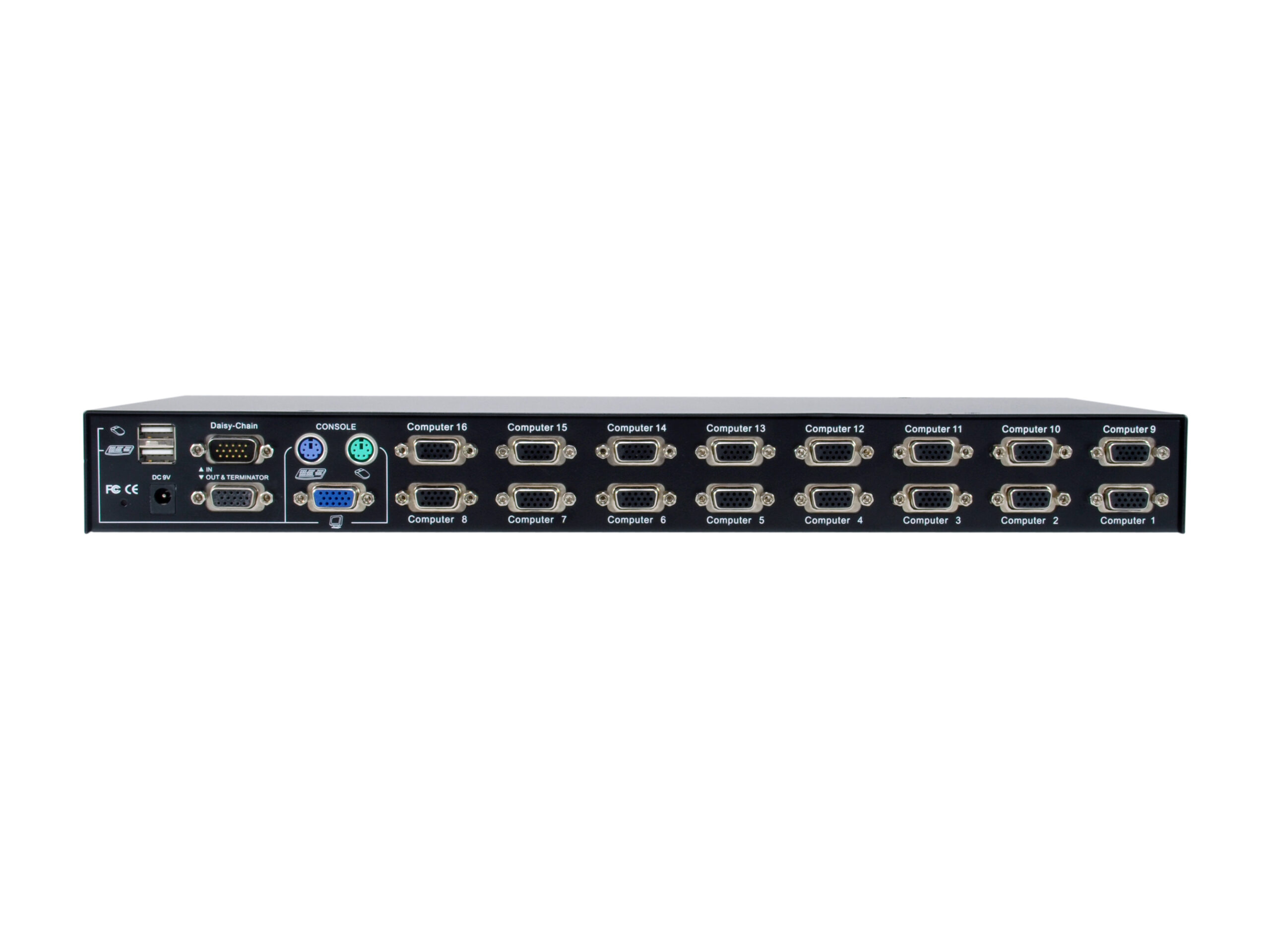 LevelOne KVM-3216 KVM-switch Rack-montage Zwart - Afbeelding 5