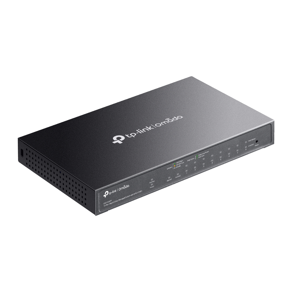 TP-Link Omada ES210GMP netwerk-switch Managed Gigabit Ethernet (10/100/1000) Power over Ethernet (PoE) Zwart - Afbeelding 5