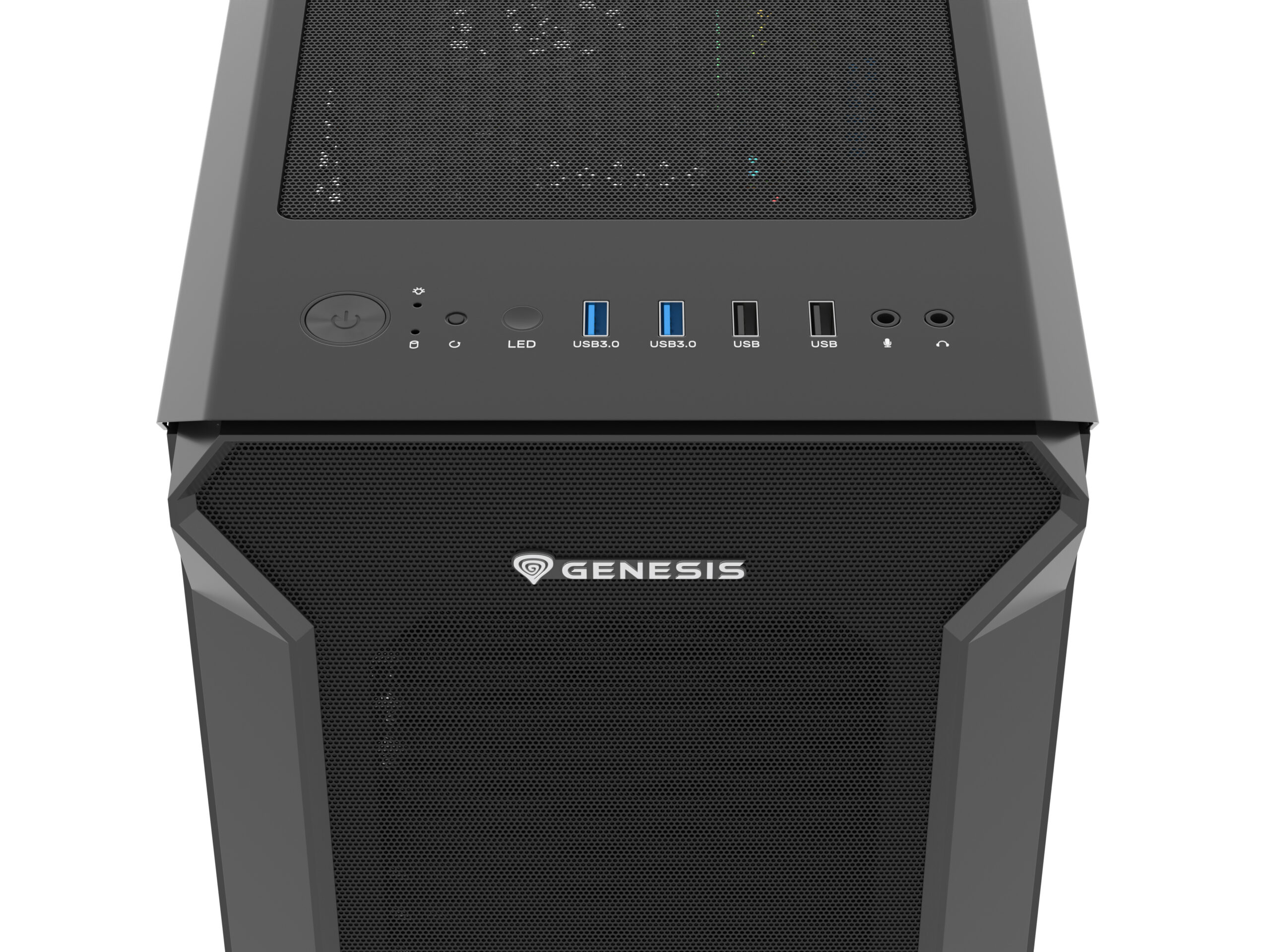 GENESIS Irid 505F Midi Tower Zwart - Afbeelding 3