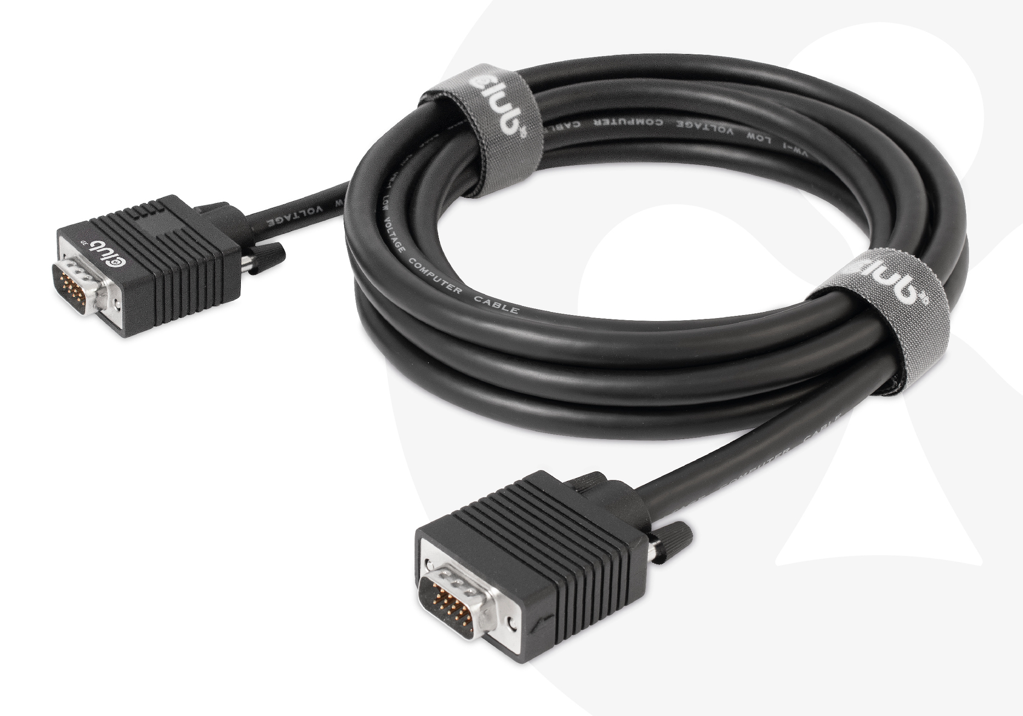 CLUB3D VGA Cable Bidirectional M/M 3m/9.84ft 28AWG - Afbeelding 2