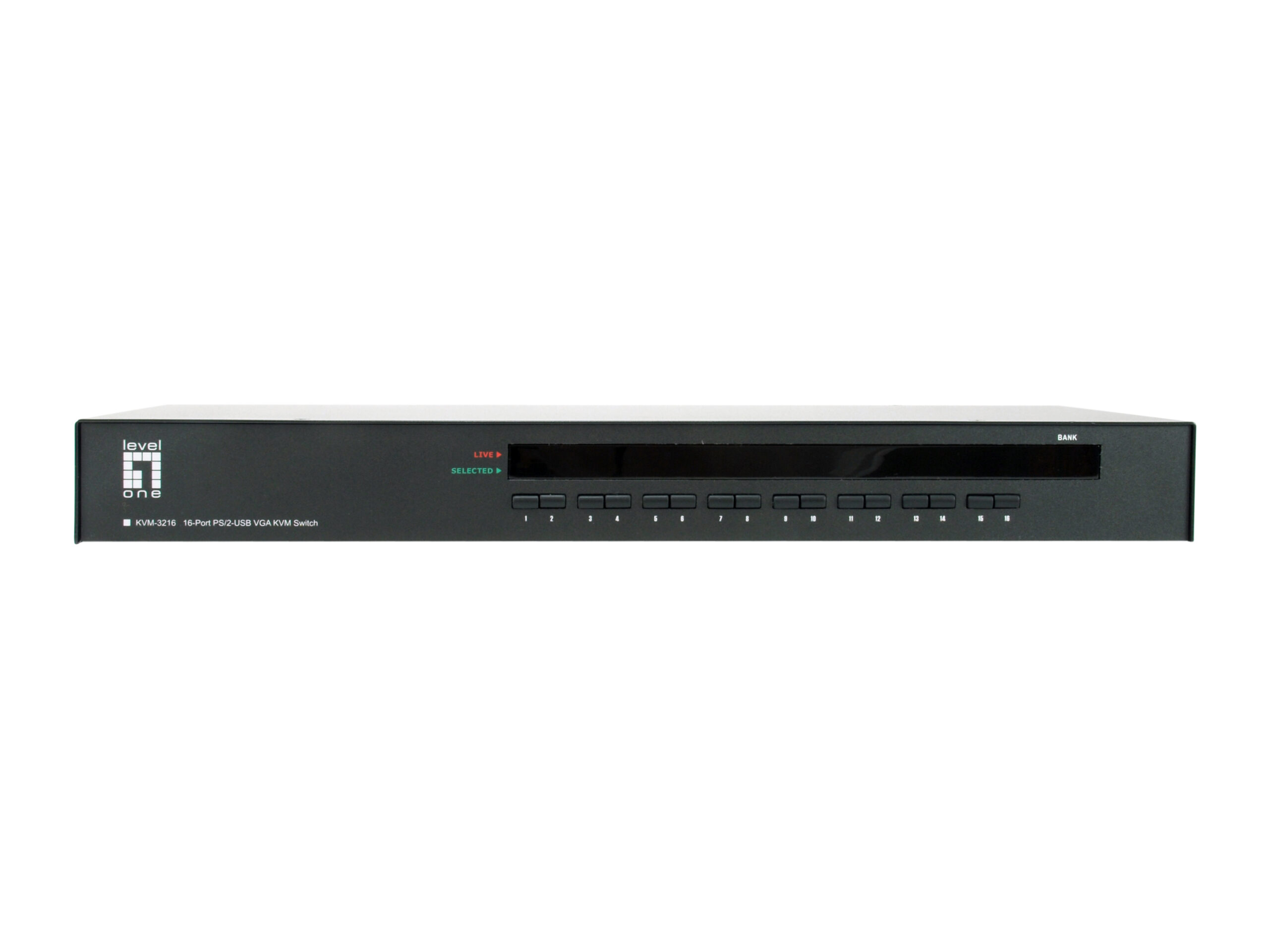 LevelOne KVM-3216 KVM-switch Rack-montage Zwart - Afbeelding 4